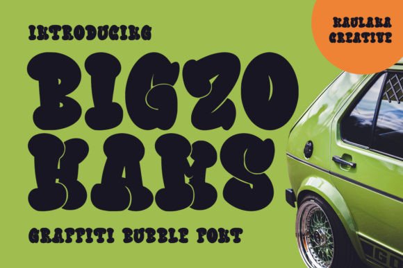 Bigzo Hams: The Whimsical Display Font for Handmade Brands