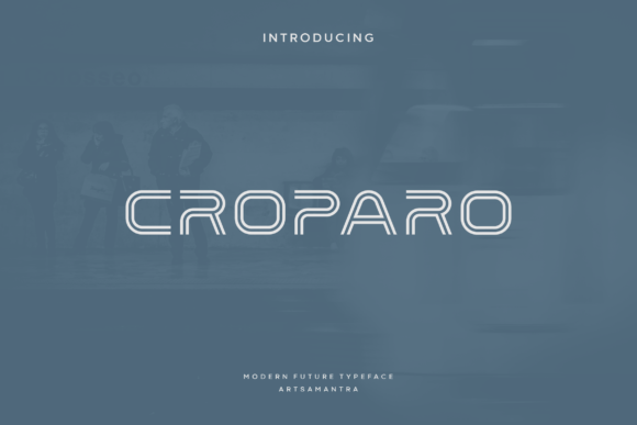 Croparo: The All-Caps Display Typeface for Bold Campaigns