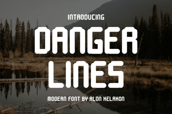 Danger Lines: A Quirky Display Typeface for Editorial Identity