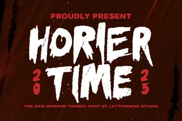 Horier Time: A Spine-Tingling Display Typeface for Dark Web Design