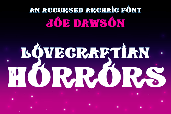 Lovecraftian Horrors: A Premium Display Font for Bold Branding