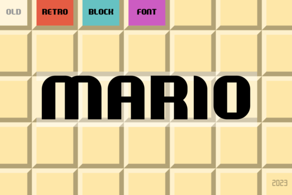 Mario: The Bold Display Font for Handmade Brands and Printables