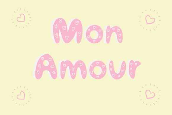 Mon Amour: A Romantic Display Typeface for Editorial Design