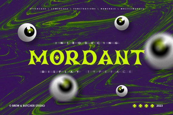 Mordant: The Sharp Display Font for Bold Brand Identity