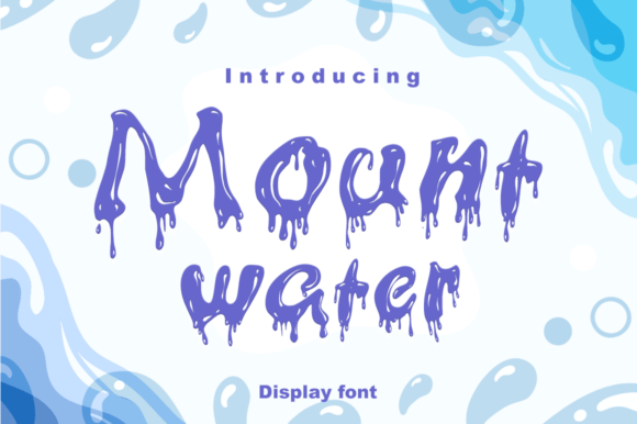 Mount Water: A Modern Display Typeface for Editorial Design