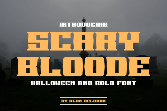 Scary Bloode: The Premium Display Font for Bold Brand Identity