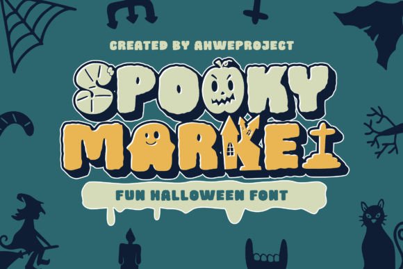 Spooky Market: A Bold Display Font for Editorial Design