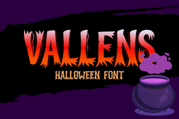 Vallens: A Spooky Display Font for Editorial Halloween Projects