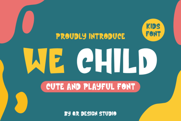 We Child: A Whimsical Display Typeface for Editorial Design